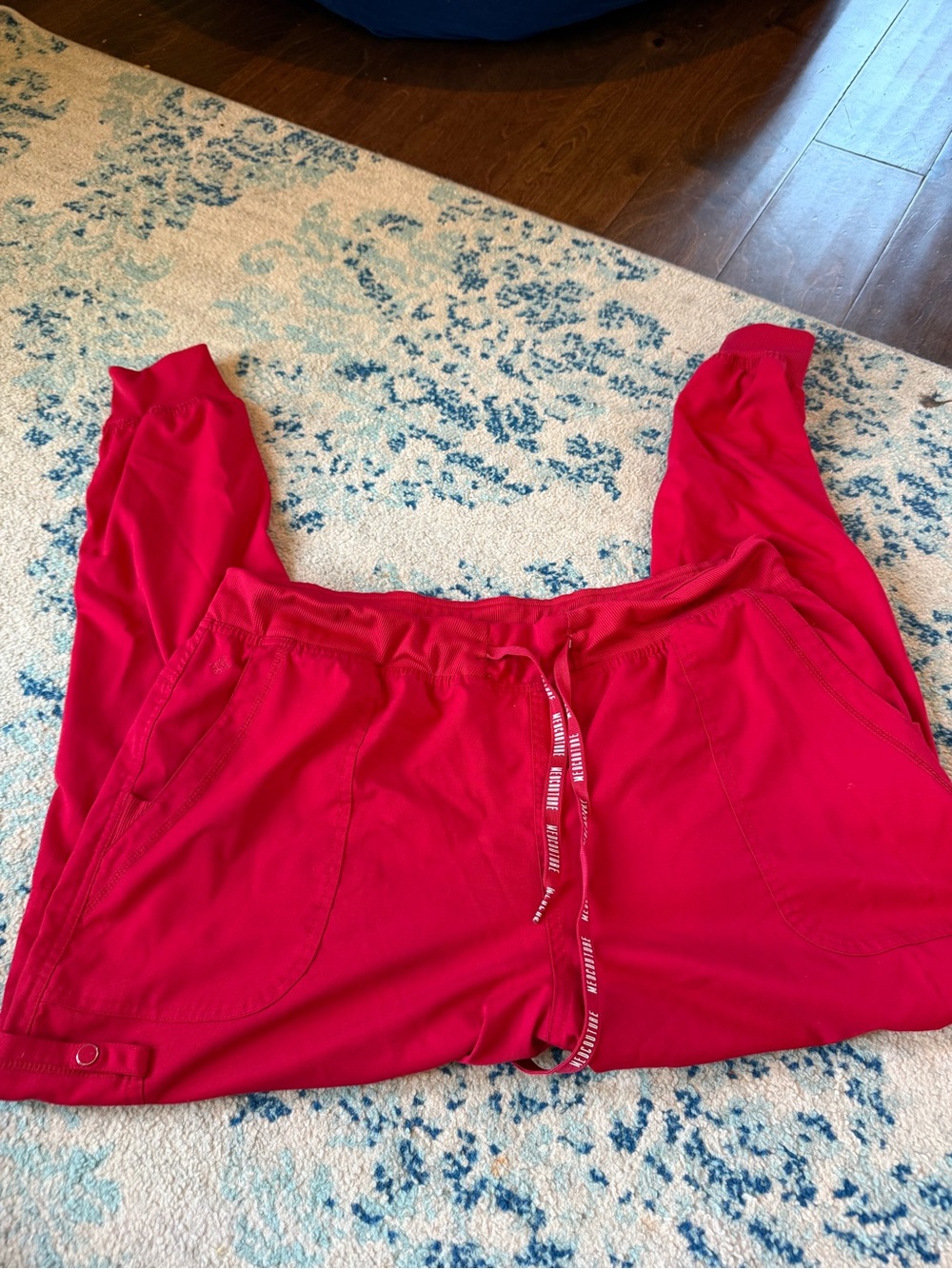 Med Couture Bright Red Women's Jogger Scrubs